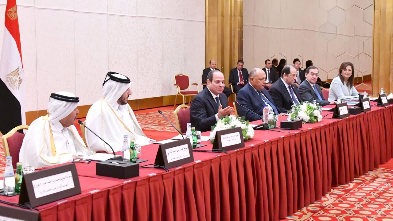 #موقع_الرئاسة || الرئيس عبد الفتاح السيسي يلتقي مع ممثلي رابطة رجال الأعمال القطريين