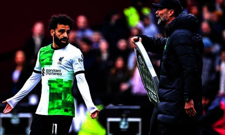 أزمة محمد صلاح وكلوب