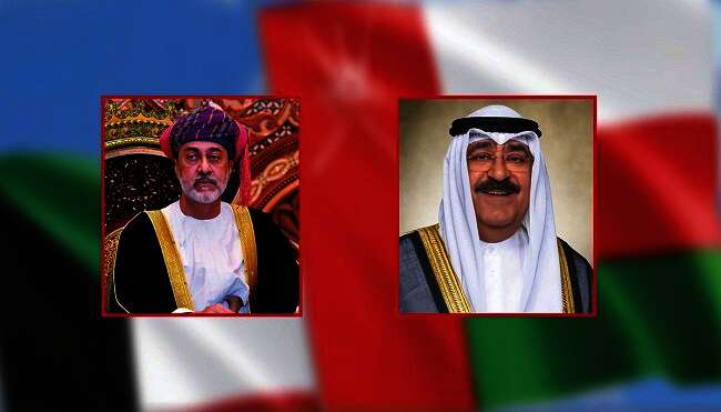 سمو أمير البلاد يتلقى اتصالا هاتفيا من سلطان عمان