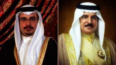 ملك البحرين وولى العهد