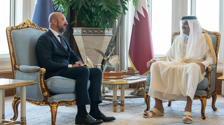 أمير قطر ورئيس المجلس الأوروبى