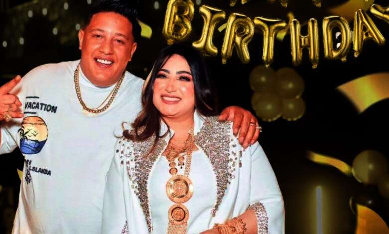 احتفال حمو بيكا بعيد ميلاد زوجته