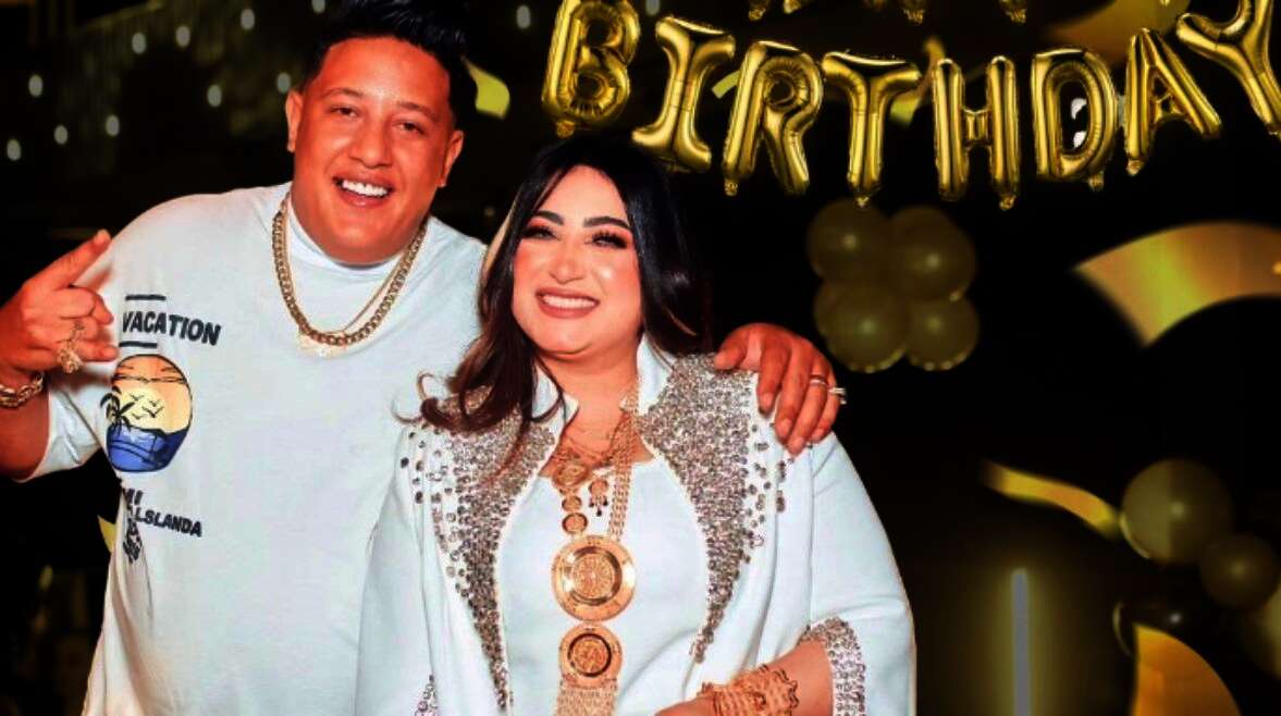 احتفال حمو بيكا بعيد ميلاد زوجته