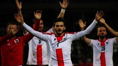 التشيكل الرسمى لمباراة جورجيا