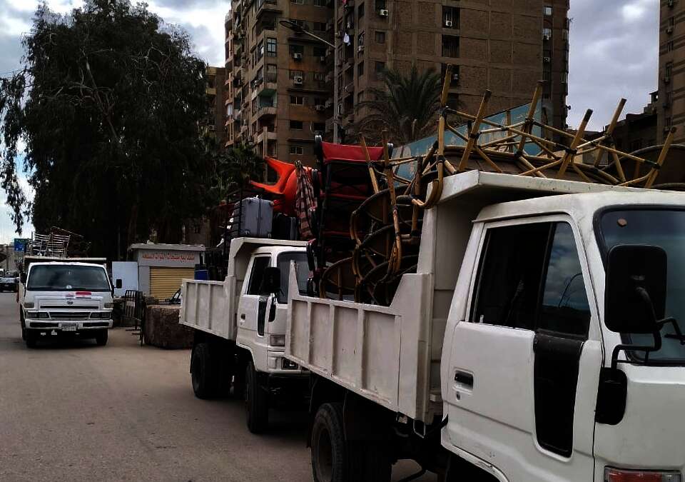 رفع 187 حالة إشغال وإعلان مخالف في حملات بأحياء