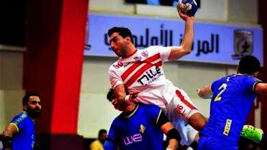 مباراة الزمالك وسبورتنج فى نهائى كأس مصر لكرة اليد