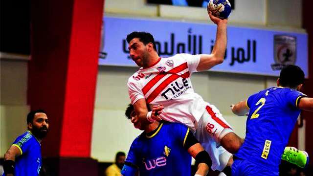 مباراة الزمالك وسبورتنج فى نهائى كأس مصر لكرة اليد