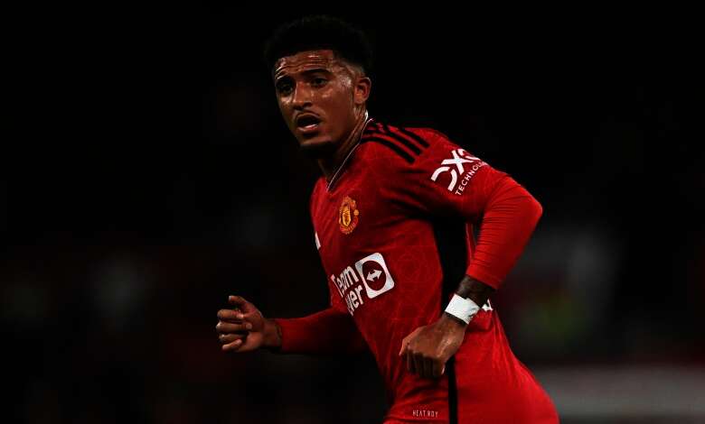 جادون سانشو لاعب فريق مانشستر يونايتد