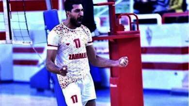 رضا هيكل لاعب فريق الطائرة بنادي الزمالك السابق