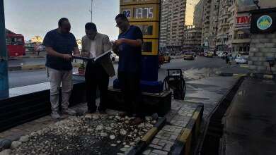 المهندس السيد حرز الله وكيل وزارة التموين والتجارة الداخلية بالإسكندرية جميع الأجهزة الرقابية بالمديرية