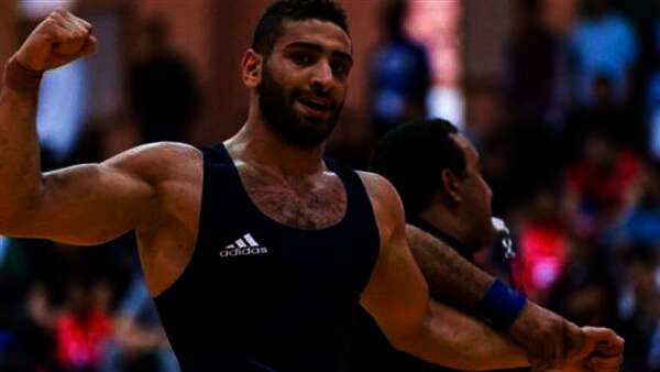 محمد مصطفى لاعب منتخب المصارعة