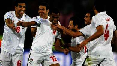محمد حمص فى مرمى منتخب إيطاليا