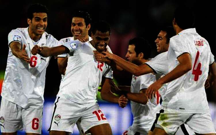 محمد حمص فى مرمى منتخب إيطاليا