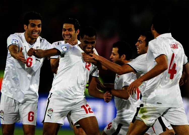 محمد حمص فى مرمى منتخب إيطاليا