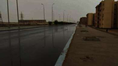 أمطار غزيرة تضرب الوادى الجديد