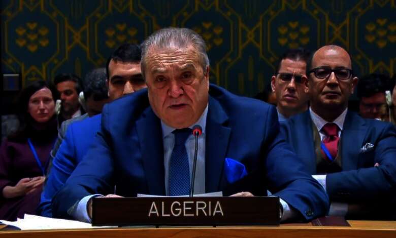 عمار بن جامع مندوب الجزائر لدى مجلس الأمن