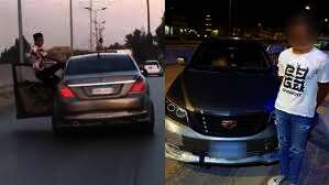 ضبط قائد سيارة استعرض بسيارته