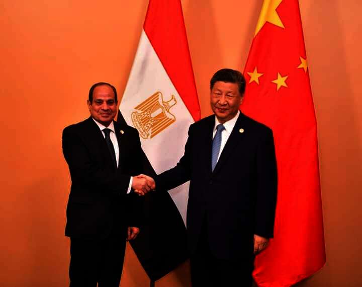 السيسي ونظيرة الصينى