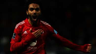حسين الشحات لاعب النادى الأهلى