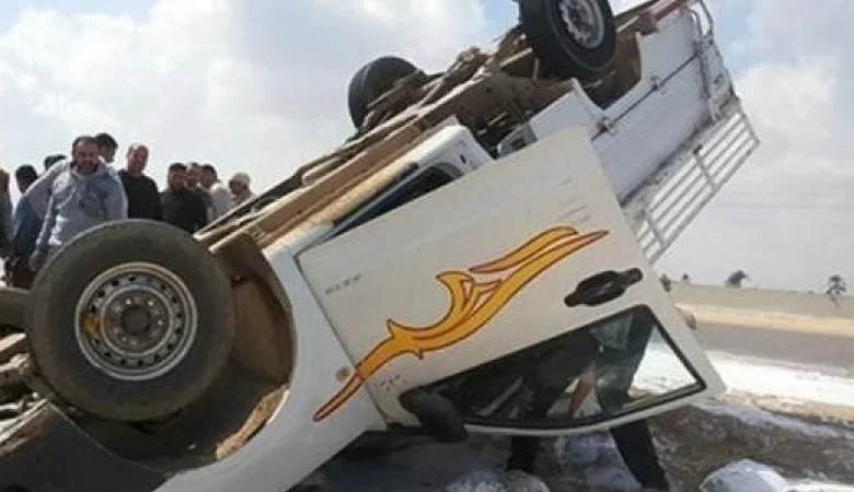 انقلاب سيارة نقل بنزين بجوار حى الأسمرات