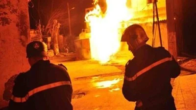 حريق مطبعة المرج