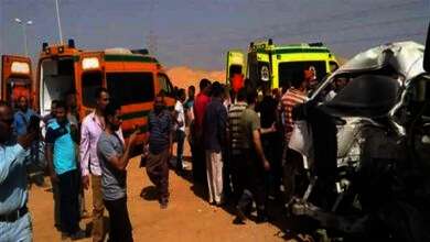 النيابة تستعلم عن حالة المصابين فى حادث تصادم