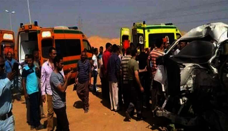 النيابة تستعلم عن حالة المصابين فى حادث تصادم