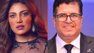 الفنانة ريهام حجاج والسيناريست أيمن سلامة