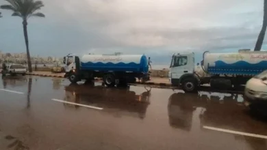 ارتفاع الأمواج وأمطار رعدية