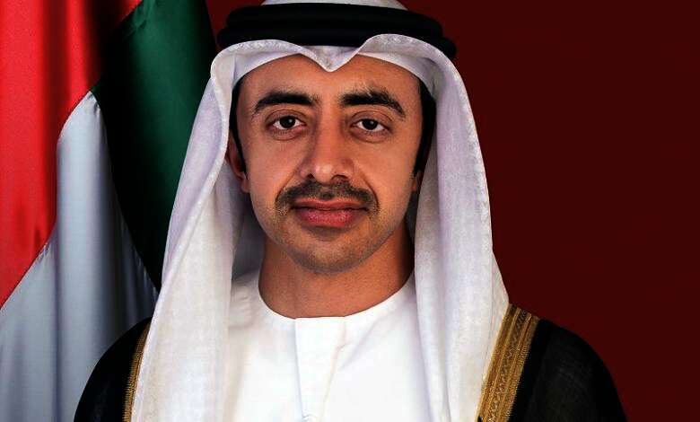 وزير الخارجية الإماراتي الشيخ عبدالله بن زايد آل نهيان نائب رئيس مجلس الوزراء
