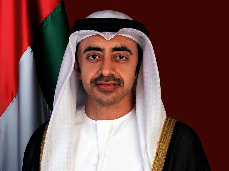 وزير الخارجية الإماراتي الشيخ عبدالله بن زايد آل نهيان نائب رئيس مجلس الوزراء