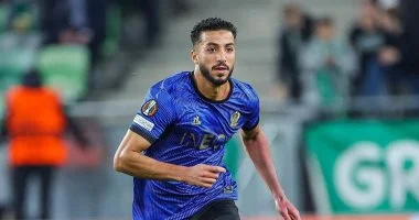 المصرى محمد عبد المنعم لاعب فريق نيس الفرنسي