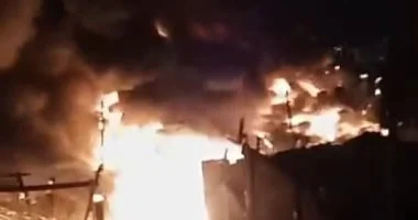حريق شقة بمنشأة ناصر