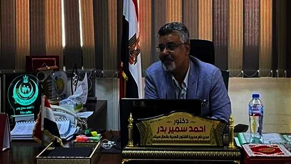 الدكتور أحمد سمير بدر وكيل وزارة الصحة بشمال سيناء