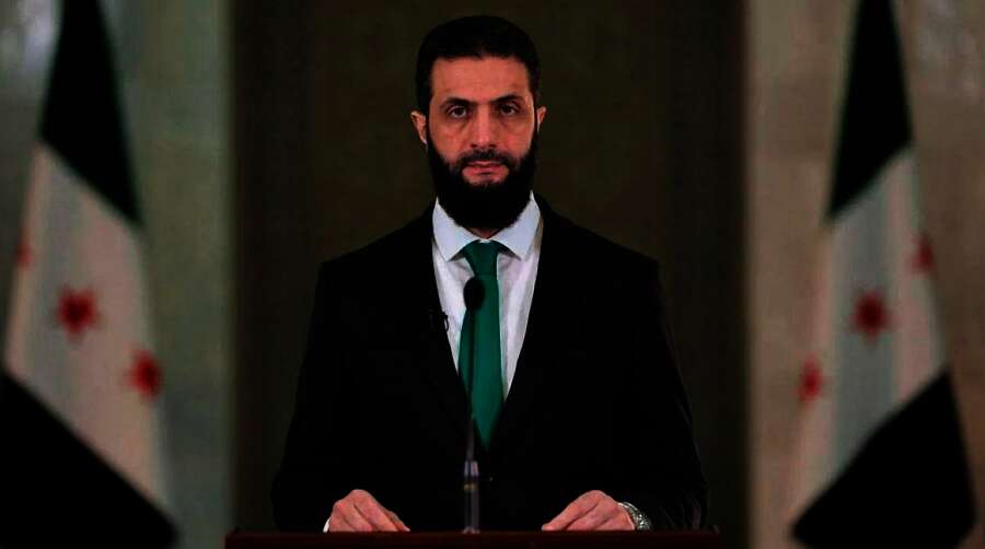 الرئيس السوري الانتقالي أحمد الشرع