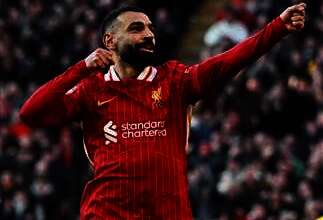 الدولي المصري محمد صلاح نجم فريق ليفربول 