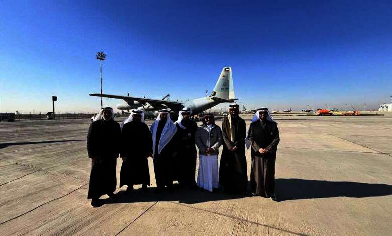 اقلاع الطائرة الـ21 من الجسر الجوي الكويتي بـ10 أطنان من المواد الغذائية إلى سوريا