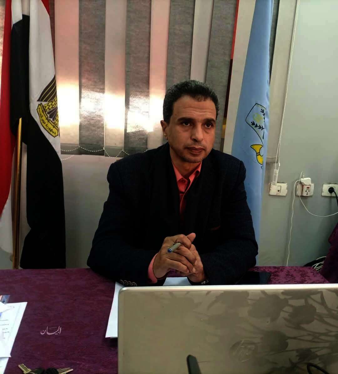 على حماد رئيس الوحدة المحلية لمركز ومدينة الفشن في بني سويف